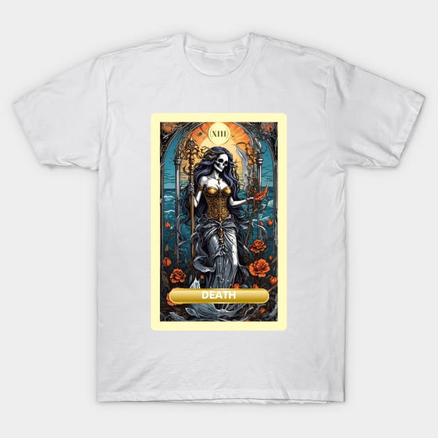 The Death Card From the Light Mermaid Tarot Deck. T-Shirt by MGRCLimon